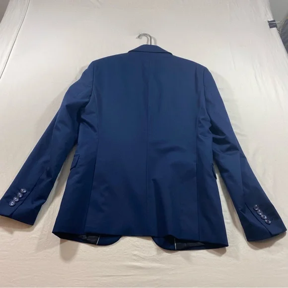 Zara man blazer Men’s 38 blue suit jacket Wool comfort - Picture 8 of 15
